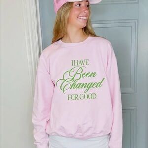 Pink “Wicked” Sweatshirt with Quote